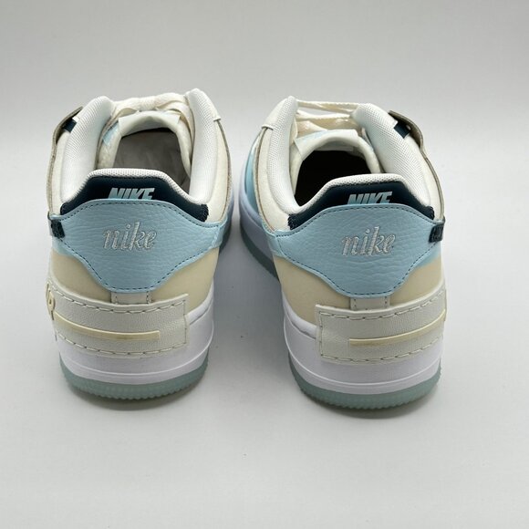 Women's Nike Air Force1 Shadow Sail-Armory Navy-Glacier Blue DZ1847-107 Sz 11 - Picture 5 of 12